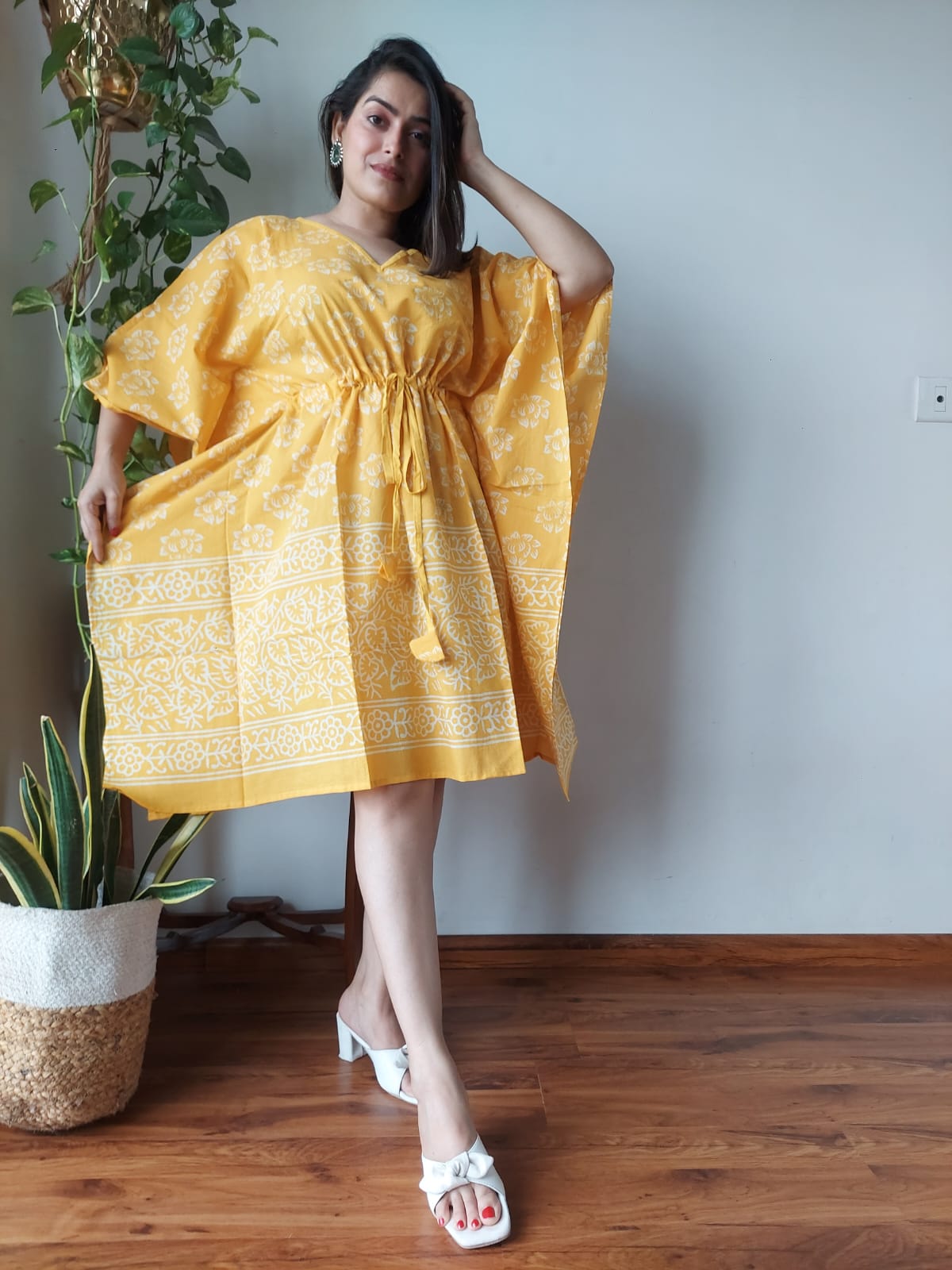 Shibori and Bagru Print Kaftans