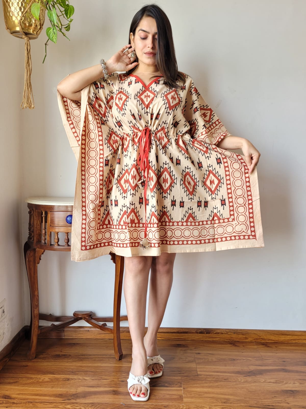 Shibori and Bagru Print Kaftans