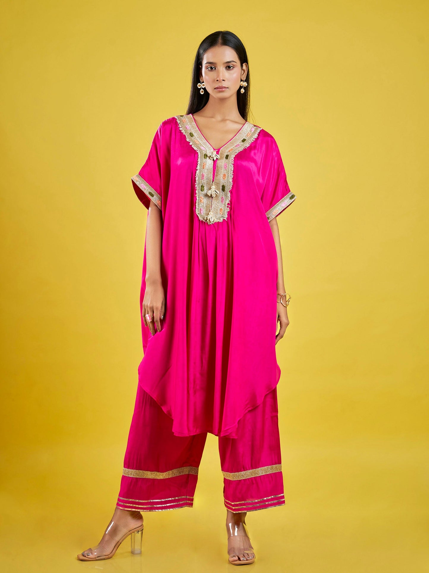 Opulent Kaftan Russian Silk Co-Ord Set