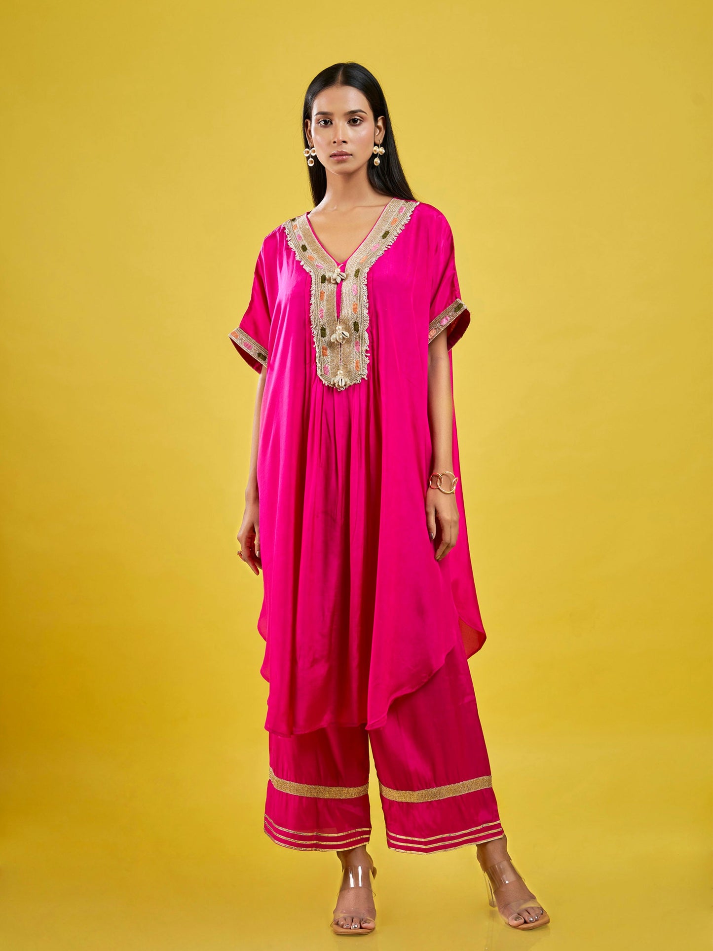 Opulent Kaftan Russian Silk Co-Ord Set