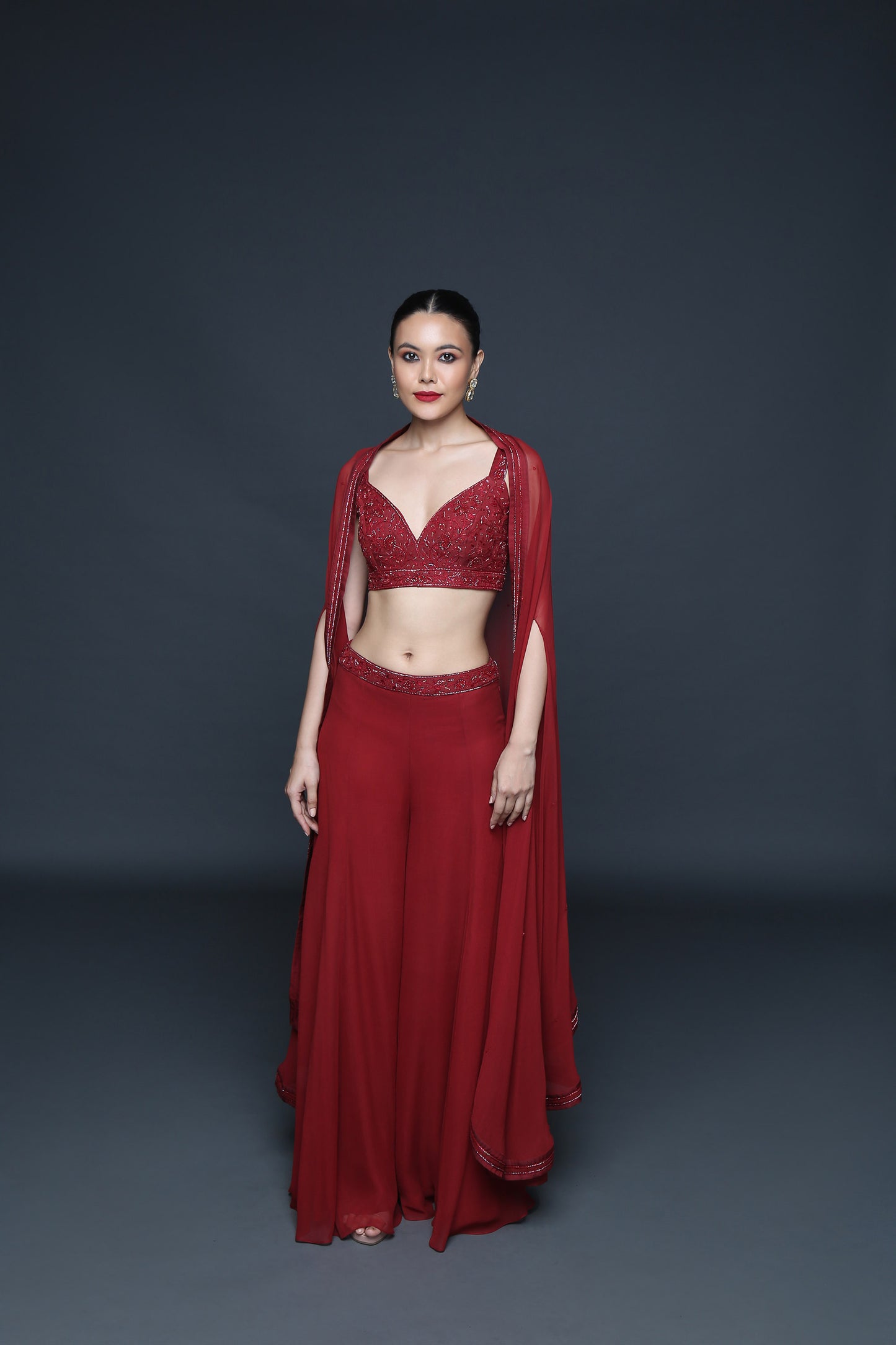 Mineral Red Cape Set - Sanjeev Marwaaha