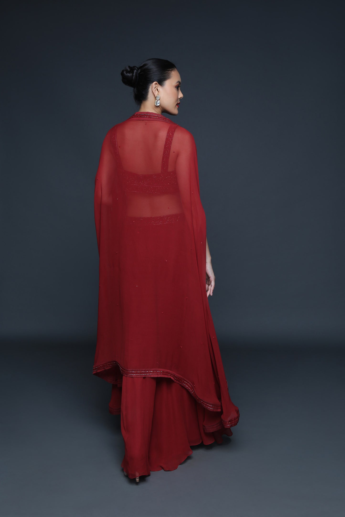 Mineral Red Cape Set - Sanjeev Marwaaha