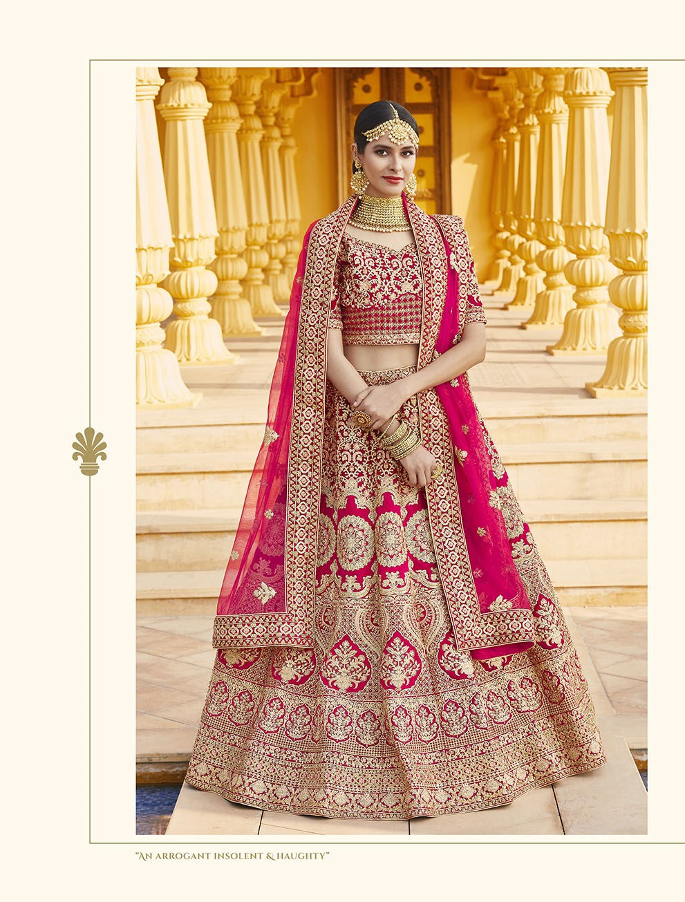 Beautiful Pink Color Velvet Bridal lehenga